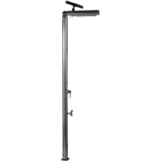 Душ уличный Aquaviva Quick с подсветкой и мойкой для ног, алюминий Q825/9007-QL