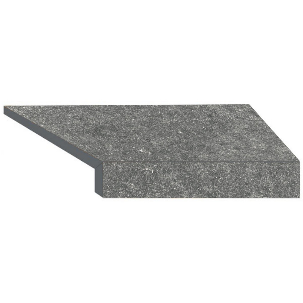 Угловой Г-образный элемент Aquaviva Stellar Grey, 600x345x50(20) мм (правый/45°)