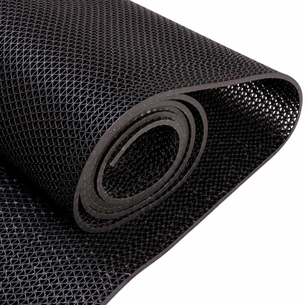 Противопоскользящий ПВХ настил Aquaviva черный, (5 мм, 0.9х15 м)