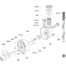 Гайка соединительной муфты насоса Speck BADU PICCO II/MAGIC (292.1672.111)