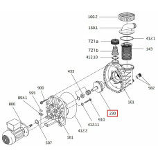 Крыльчатка насоса Speck BADU MAGIC II/11 (292.1623.046)