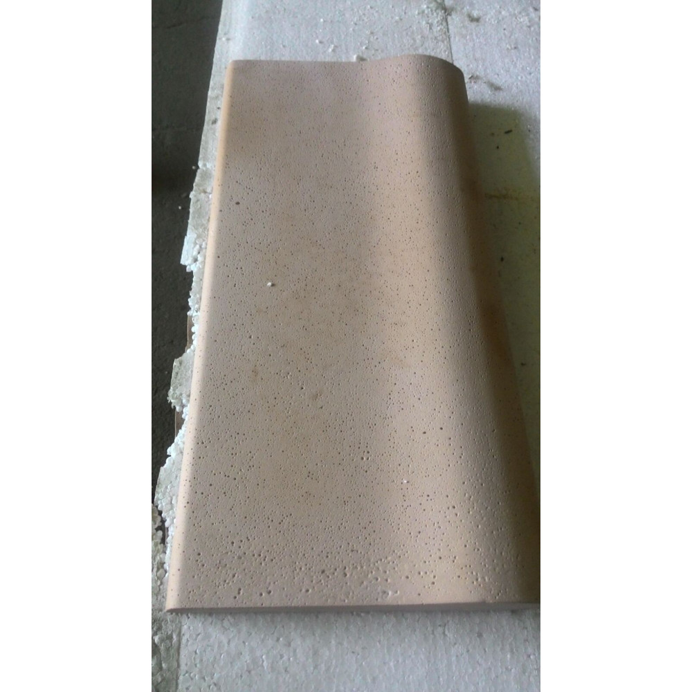 Камень 25 бортовой 50х25, Rustique bullee, тон Rose Provence 310587