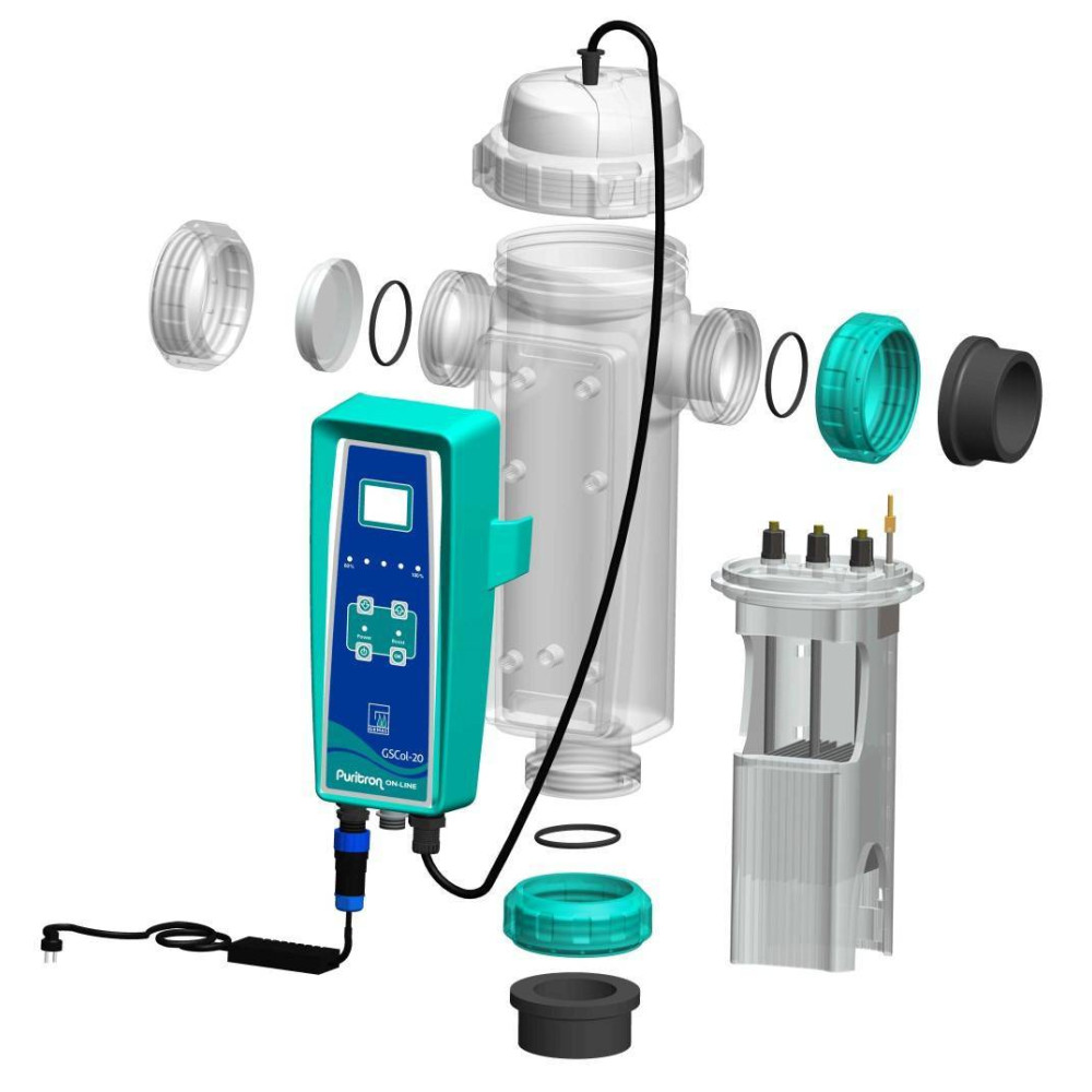 Корпус электролизной установки без ячейки и блока питания Puritron 10/20/30 PG-064200PGL