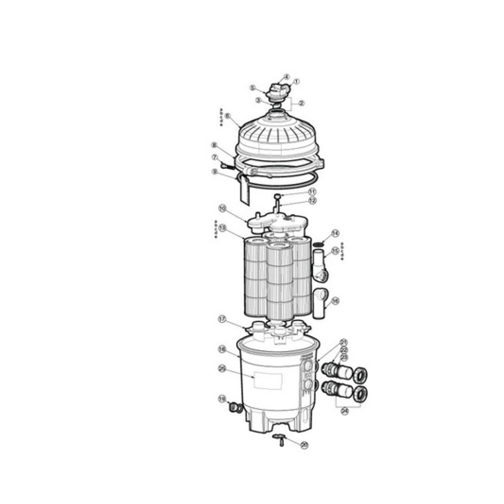 Фильтр картриджный SwimClear 15-20 мкм, для насоса 14 м3/г C3030EURO