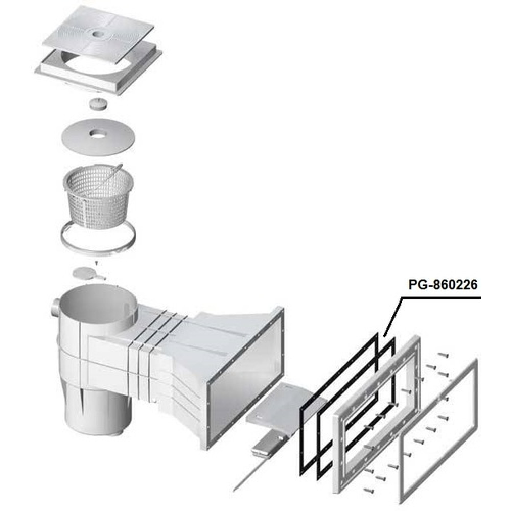 Фланец-прокладка для широких скиммеров под лайнер PG-860226