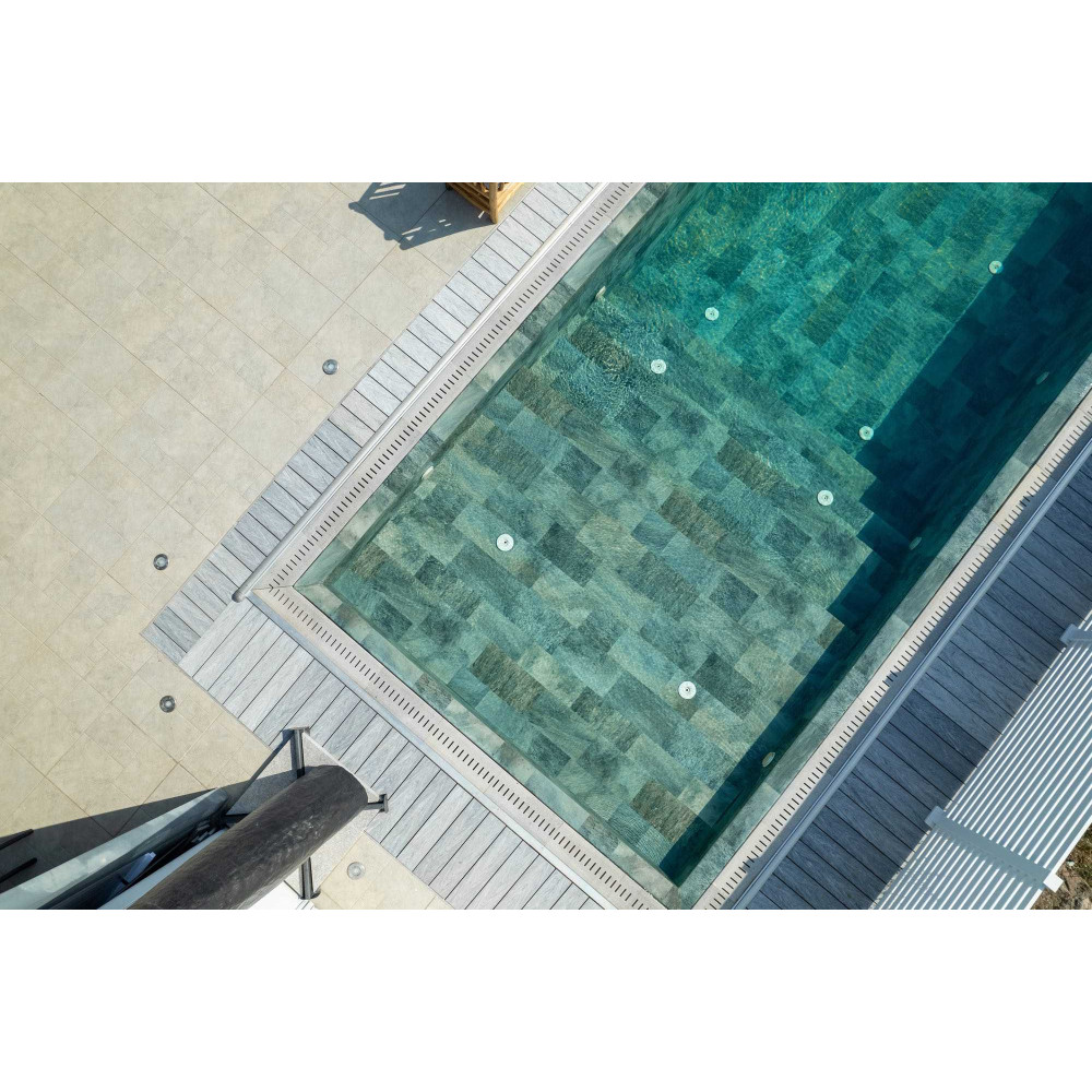 Мембрана StoneTile Emerald плитка 40х20 см, 1.65м армированная с лаковым покрытием 327198045001