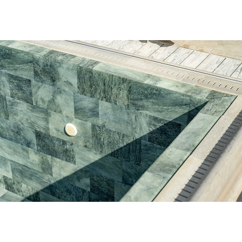 Мембрана StoneTile Emerald плитка 40х20 см, 1.65м армированная с лаковым покрытием 327198045001