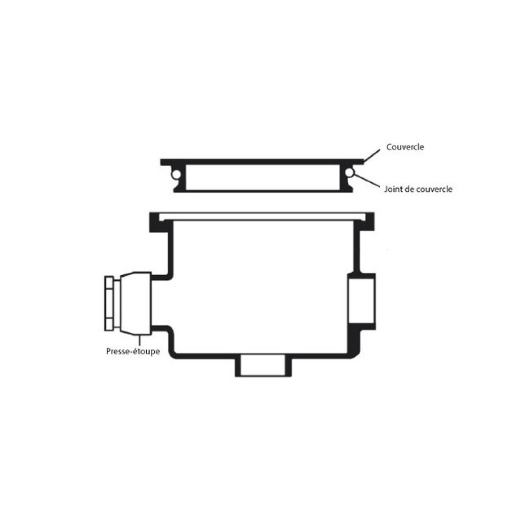 Распределительная коробка прожектора, бежевая 3495EUROSA