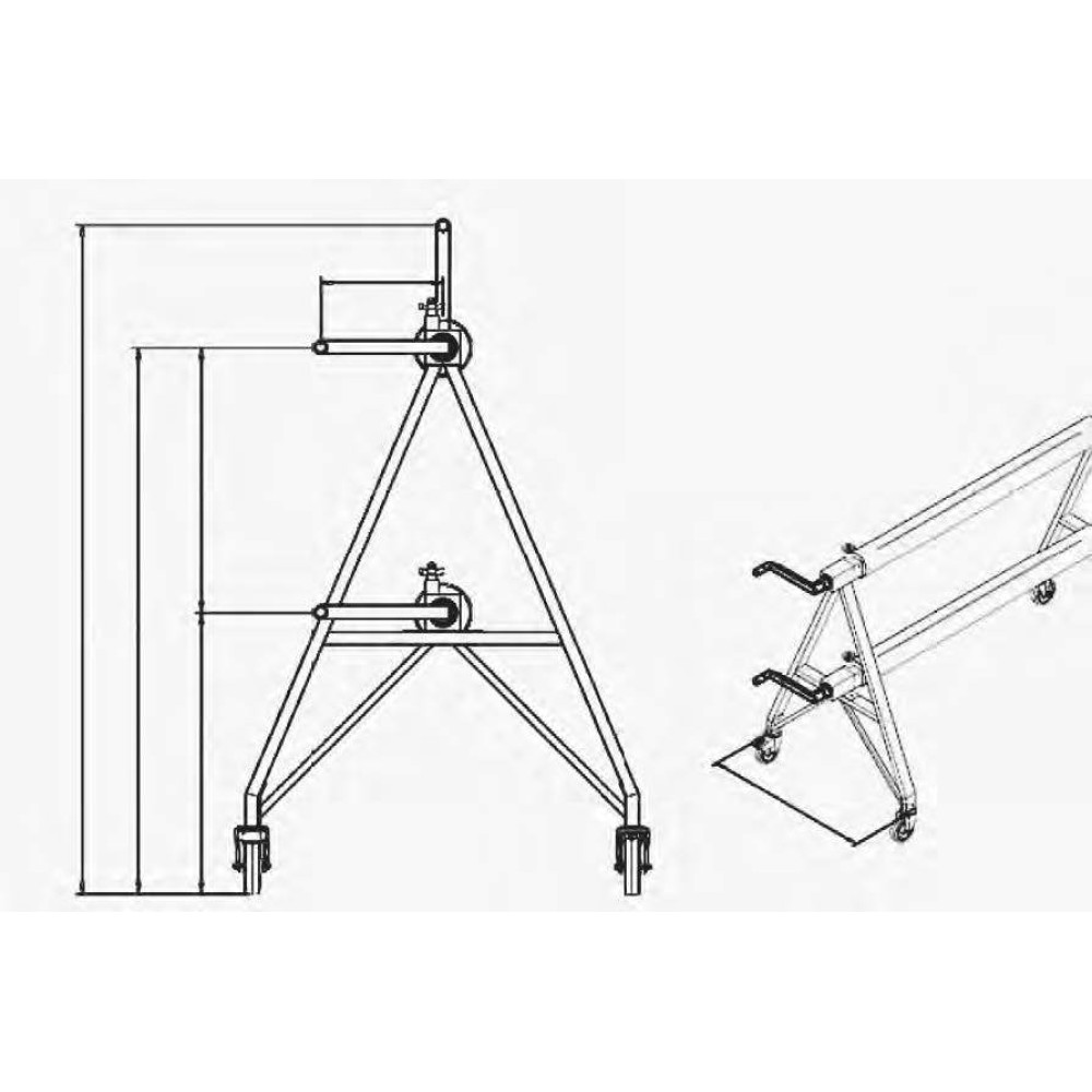Скатывающее устройство Neptune max 10х25м (Франция), Нептун, 2 вала, для теплосберегающего покрытия V-ENCA02300