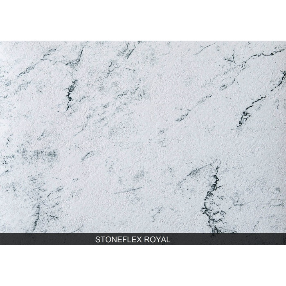 Мембрана StoneFlex бело-черная Royal, 1.65м армированная с лаковым покрытием 327074334002