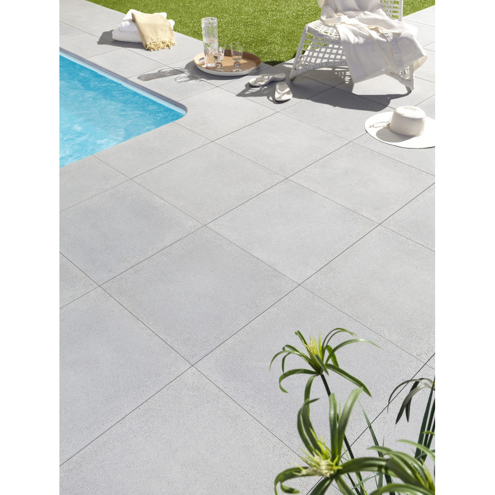 Камень террасный 50х50х2.5см, гамма Rustique bullee, тон Gris, м2 310158