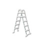 Сходи з нержавіючої сталі на 3 сходинки з майданчиком для басейнів до 1,2м висотою, Mounfield 3EXX0463