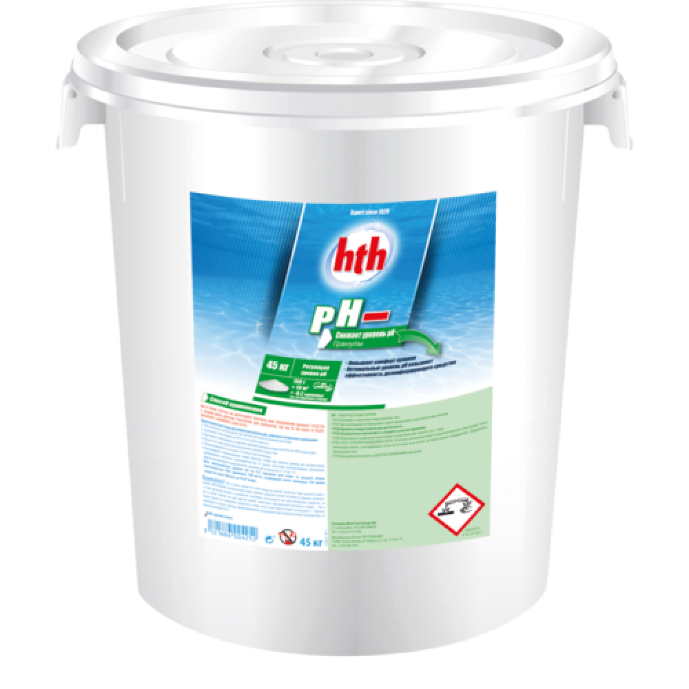 рН минус hth 45кг (Франция), порошок pH MOINS MICRO-BILLES S800815HK