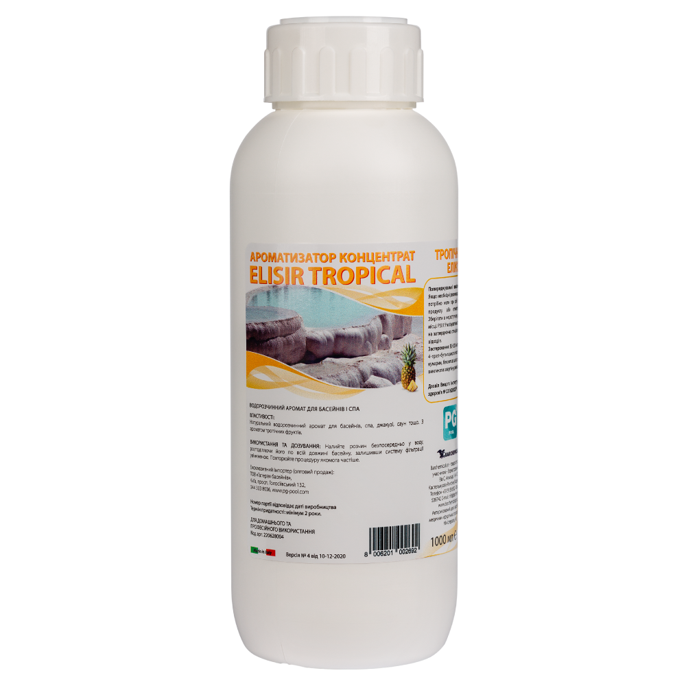 Аромат Elisir tropical концентрат 1л (Италия), для бассейнов и СПА 220628004