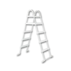 Лестница оцинкованная лакированная на 4 ступени с площадкой для бассейнов до 1,4м высотой, Mounfield 3EXX0488
