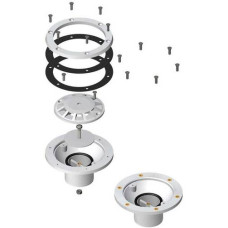 Форсунка донная под лайнер, латунные вставки, регулируемая, цвет Антрацит PG-04232TCBA