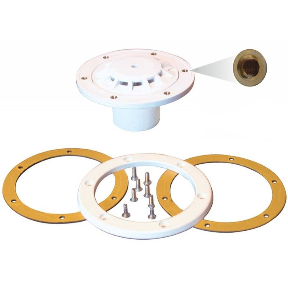 Форсунка донная под лайнер, латунные вставки, регулируемая PG-04232TCB