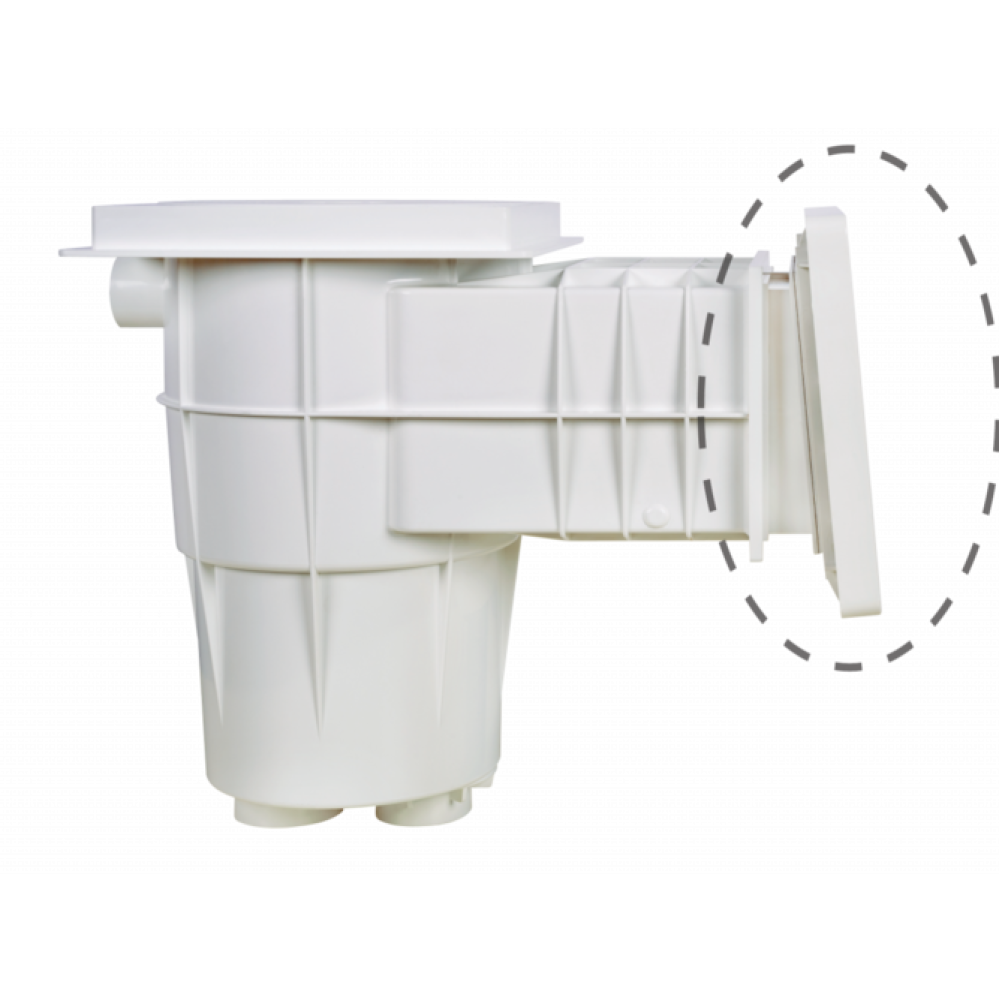 Скиммер LUX узкий для композитных бассейнов, с латунными вставками PG-04211BFWINC