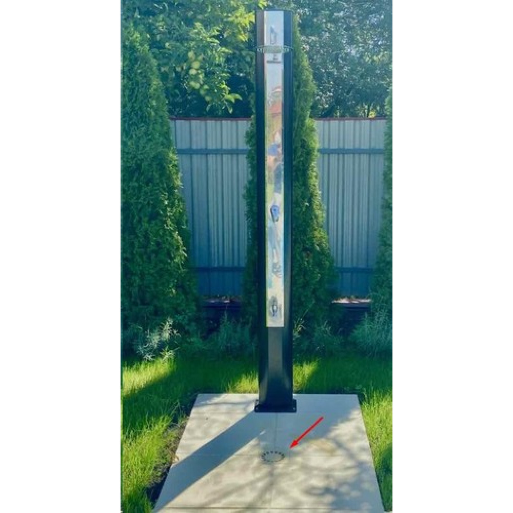 Поддон для душа "4 секции" 50х50х3-1.7см, Rustique bulle, тон Pierre 310837