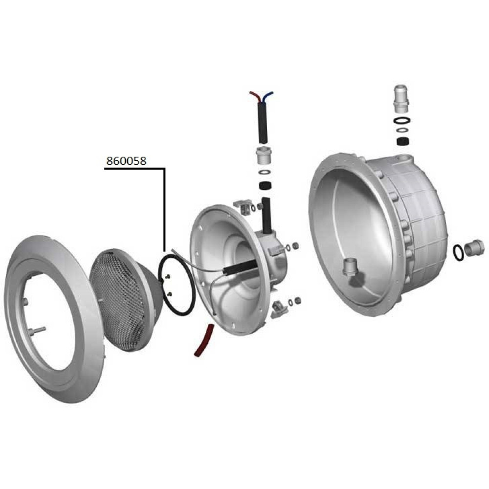 Уплотнительное кольцо для лампы прожектора PG-860058