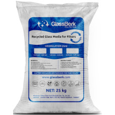 Стеклянная засыпка 1.2-3.2 мм, 25 кг, GlassBerk Glass Filter Media GBerk3.2
