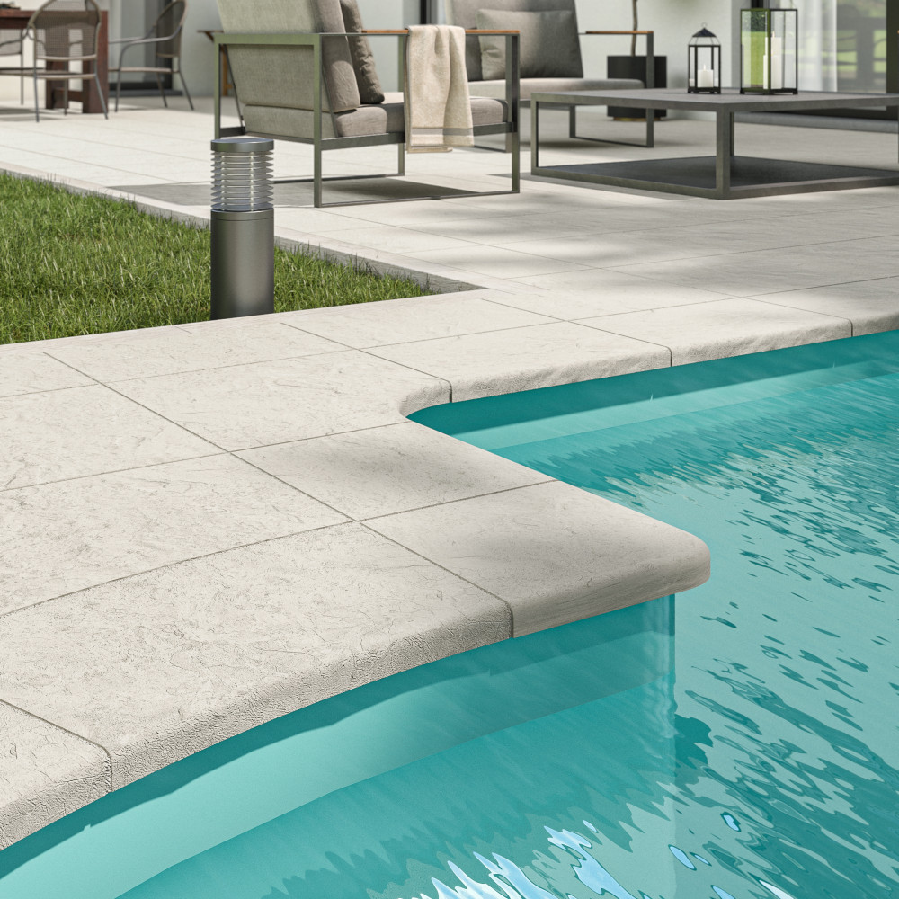 Камень 35 угол для римской лестницы прав R150, PDL, тон Pierre 311087