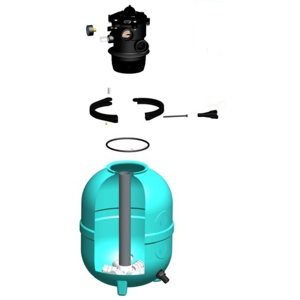 Фильтр 500мм с верхним клапаном для 75кг песка, 10м3/ч, PG "PREMIUM"  PG-021922