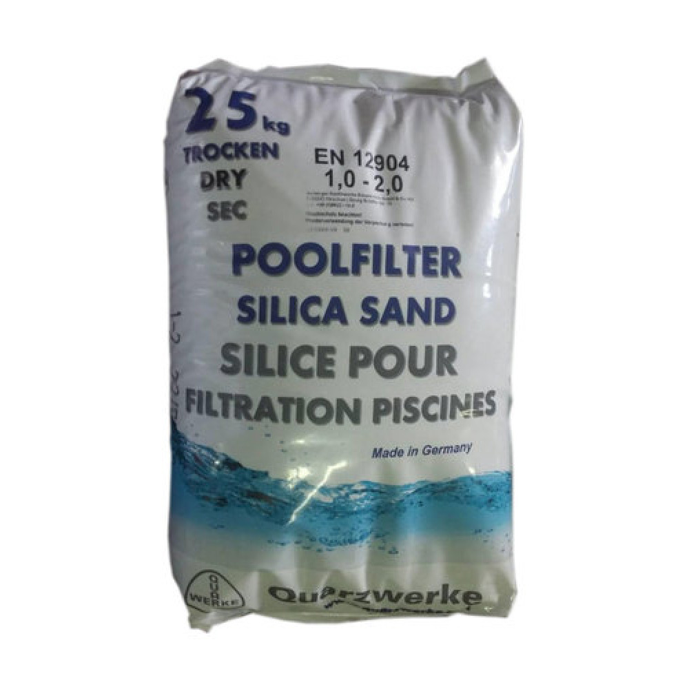 Песок фильтровальный 1.0-2.0мм, 25кг, Quarzwerke, Германия QTB0051-V7