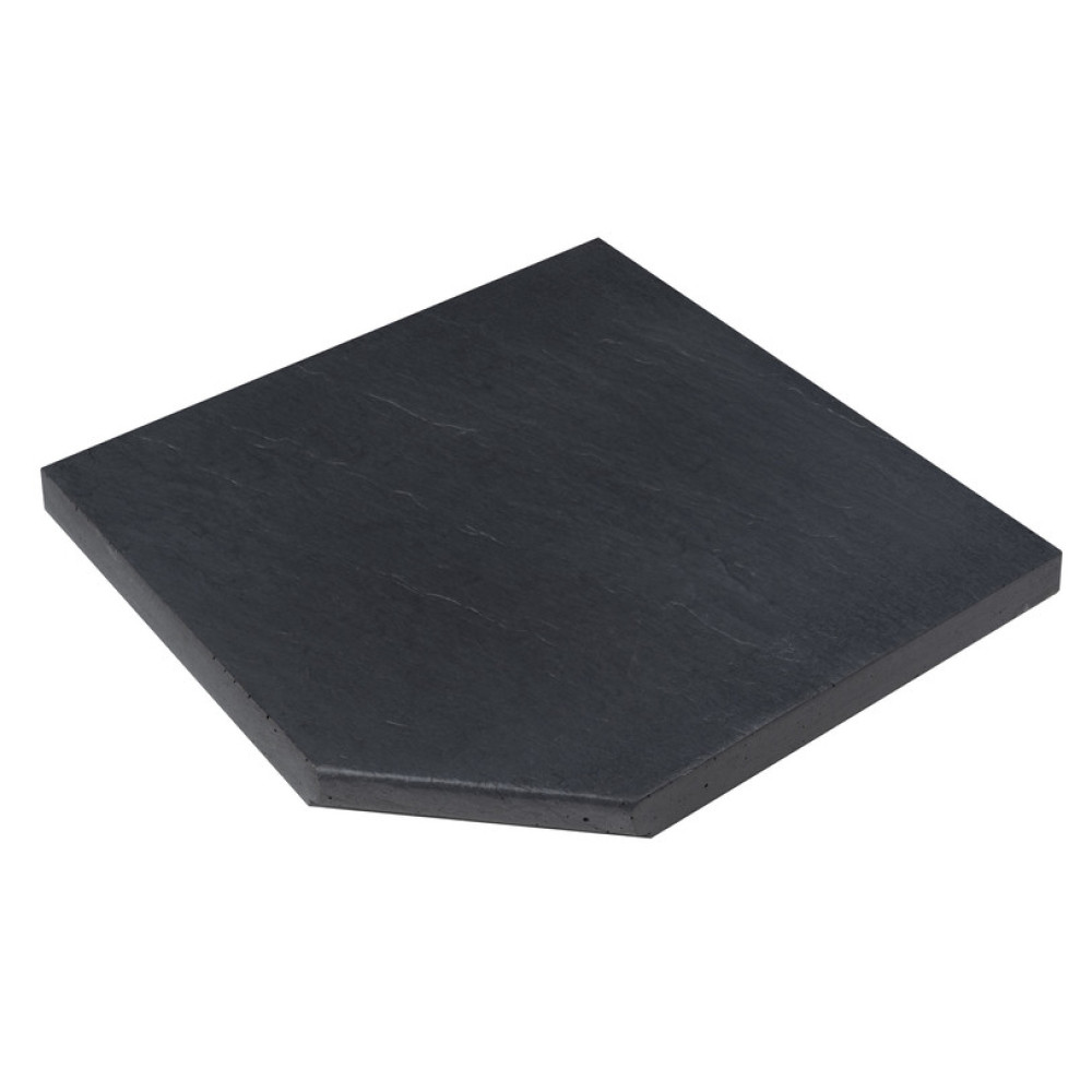 Камень 33, угол внутренний 45х45х3,5 острый, NOVASCHISTE, тон Anthracite 313771