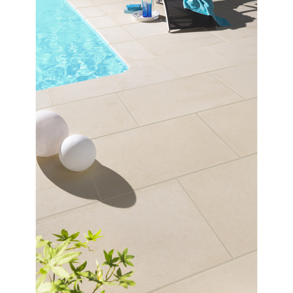 Камень террасный 50х50х3.5см, гамма Rustique bullee, тон Pierre, м2 310058