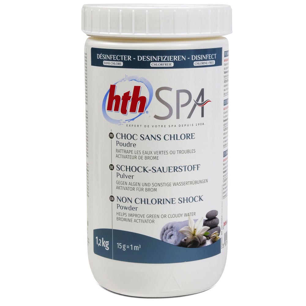 Бесхлорный шок hth для SPA 1,2 кг, в порошке(Франция) CHOC SANS CHLORE D800220HA