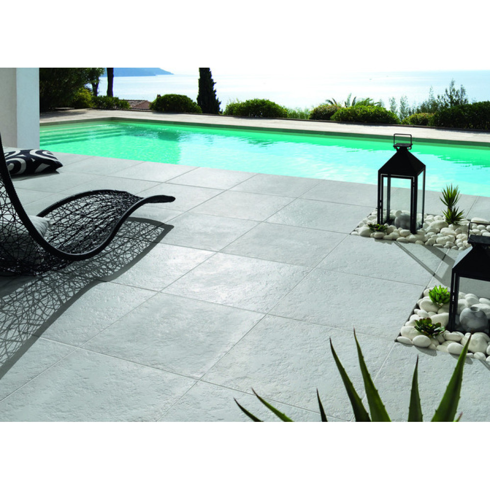 Камень 33 бортовой 50х33х3см, Luna, тон Gris 310362