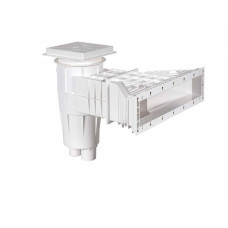 Скиммер зеркальный Mirror широкий с тонким отверстием, с латунными вставками, универсальный PG-04225BFW