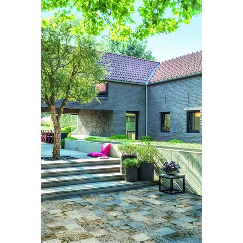 Камень террасный 60х60х3 см, гамма MOSAIC (Мозаика), тон Arabica, единица измерения м2 239365