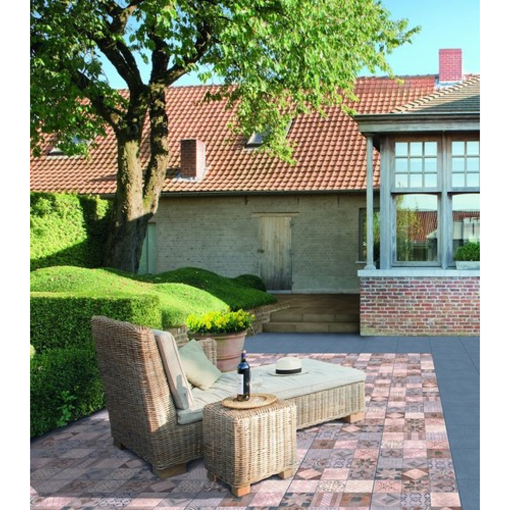 Камень террасный 60х60х3 см, гамма MOSAIC (Мозаика), тон Arabica, единица измерения м2 239365