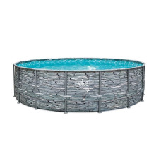 Бассейн каркасный 4,88х1.22м без фильтра, AZURO SWING Stone design 3EXB0602