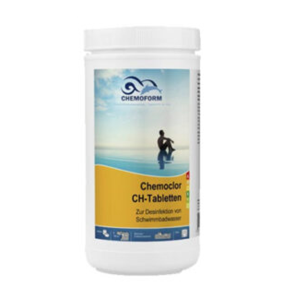 Chemochlor CH-Tabletten, таблетки 20 г (70% акт. хлора) 1 кг. 0402001 химия для бассейна