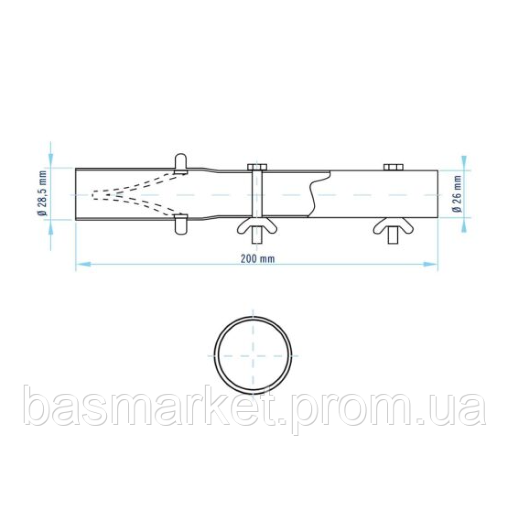 Адаптер для штанги 13 м и щетки, Shark (Astral) 17937