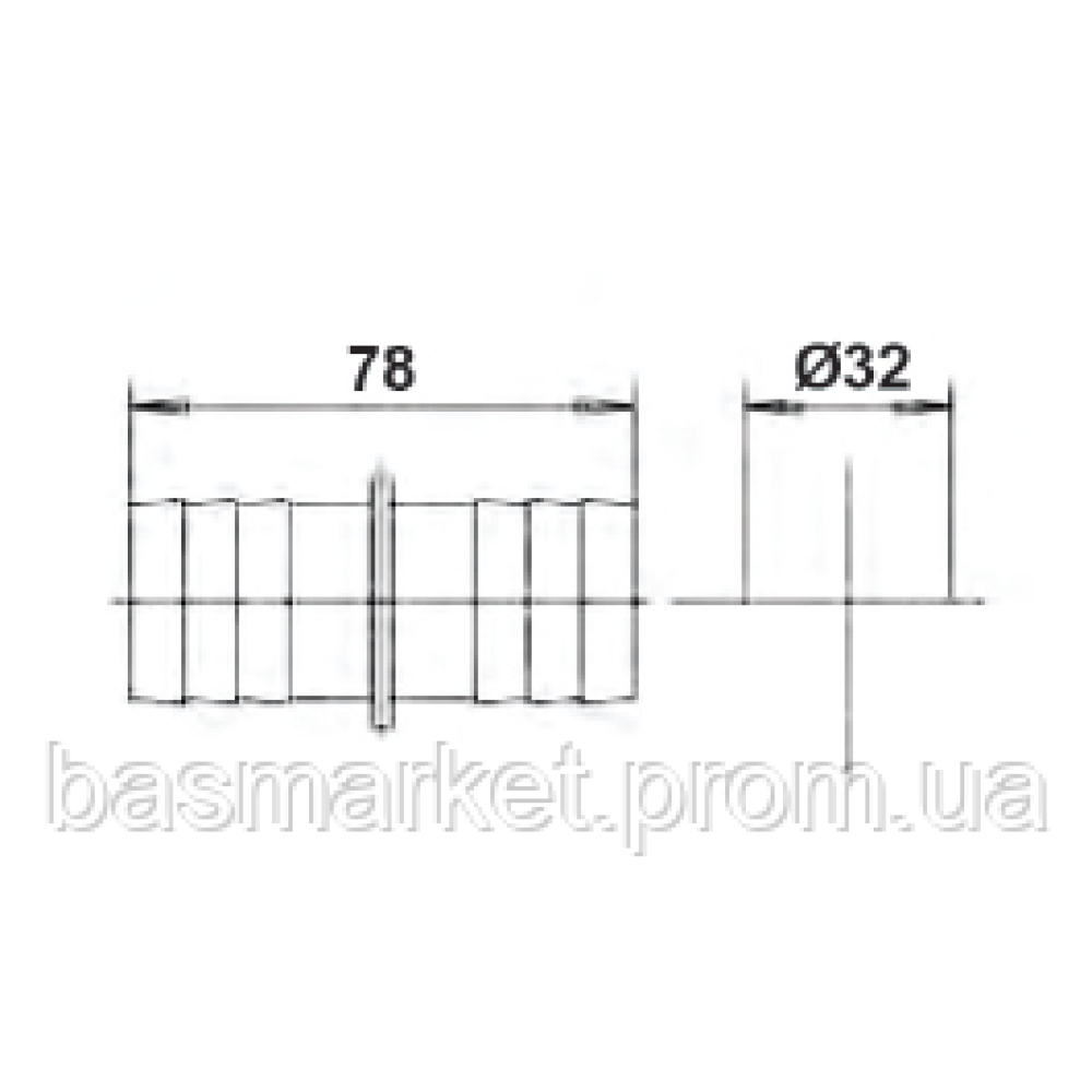 Соединение для шланга для бассейна, диаметр 32 мм PA170147