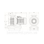 Насос для бассейна KONTRA 4- 300 , IE3,1450 rpm  400B, 43 м3/ч, 2,2 кВт, фланцевое  110 мм, без предфильтра