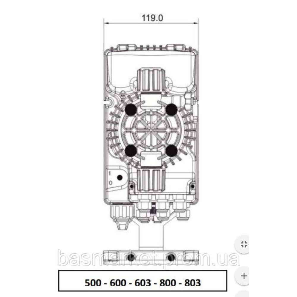 ЦИФРОВОЙ ДОЗИРУЮЩИЙ НАСОС МЕМБРАННОГО ТИПА TPR803 (PH/RX) TEKNA EVO