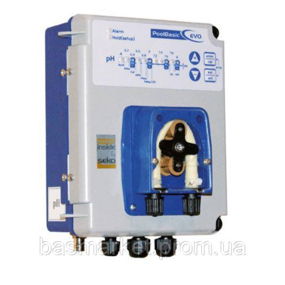 Измерительно-дозирующий прибор PoolBasic pH со встроенным перистальтическим насосом 1,5 л/час