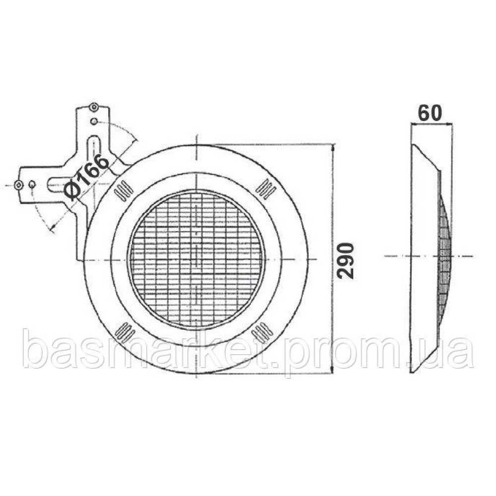 Навесной прожектор VА 100 Вт/12В