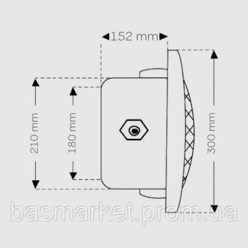 Светильник LED 60Вт RGB, нерж сталь, под пленку