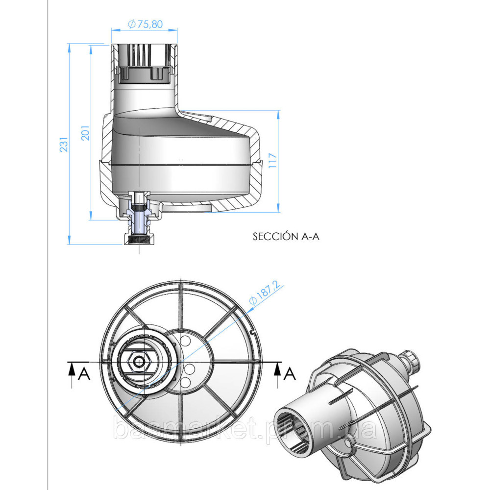 НИША ПОД БЕТОН ДЛЯ ПРОЖЕКТОРОВ MINI