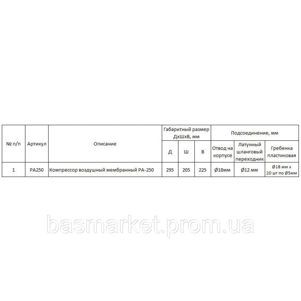 Компрессор для пруда и септика Jebao Jecod PA 250 мембранный на 250 л/мин для подачи воздуха