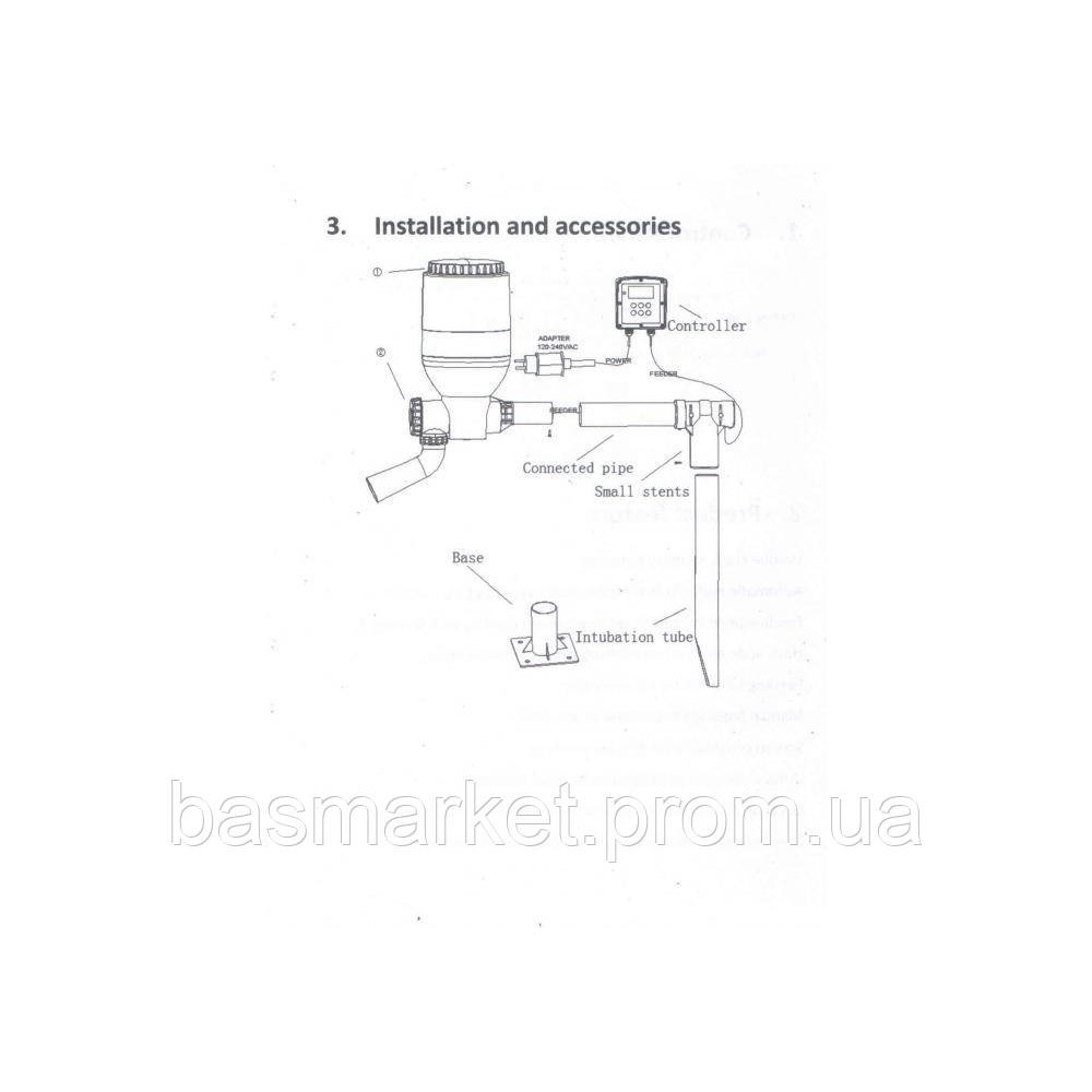 Автоматическая кормушка для прудовых рыб Jebao Fish Feeder FD-55 с объемом контейнера для корма на 5,5 литров