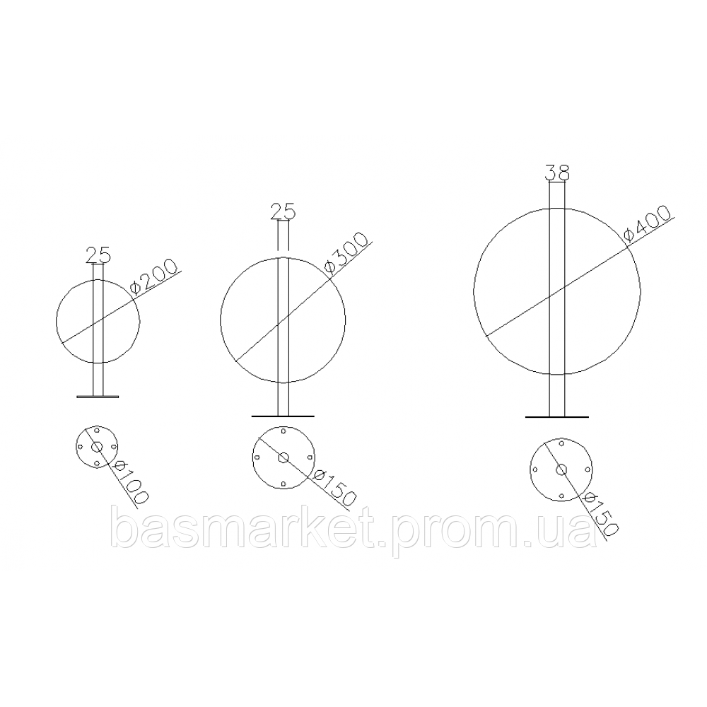 Фонтан шар из нерж. стали, диаметр 400мм, толщина 1мм. высота ножки 10см.